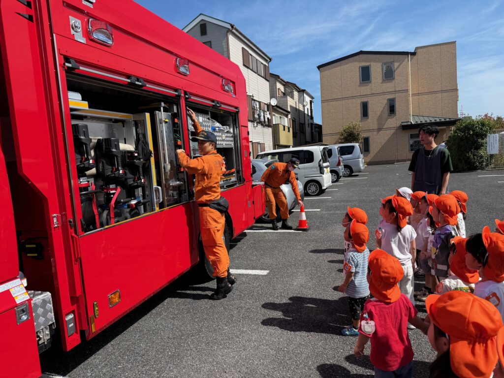 消防車がきたよ🚒