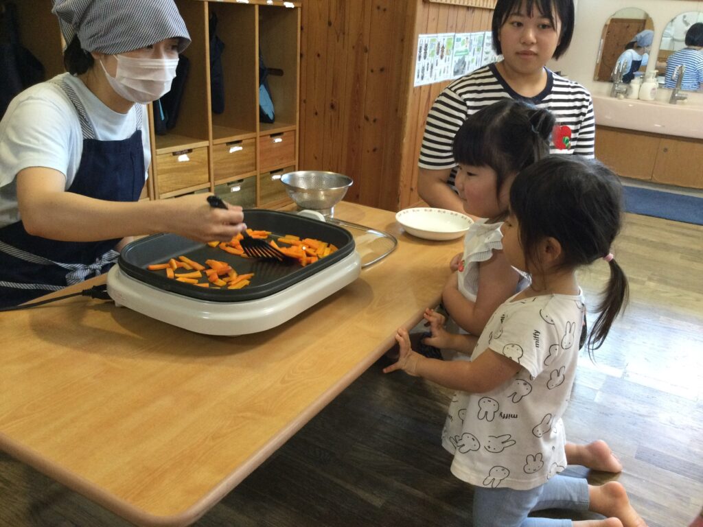 〜 にんじんをやいてもらったよ 〜