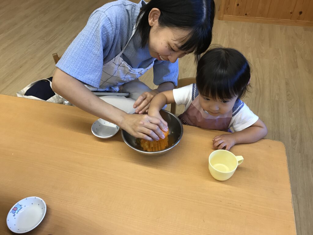 ～ 9月の親子クッキングの様子 ～
