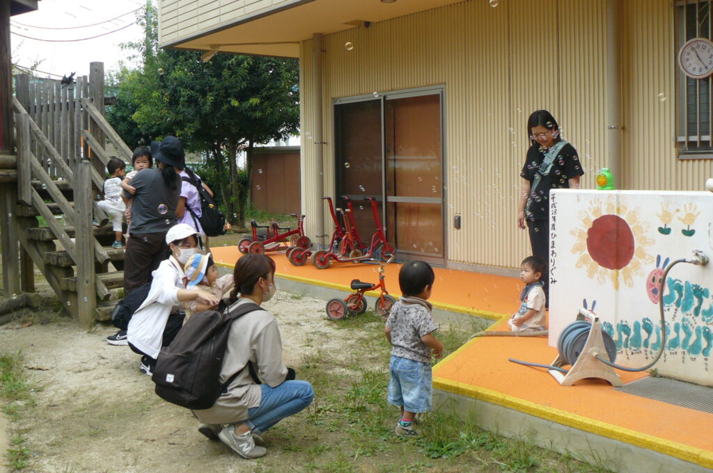 支援センター虹🌈10/3園庭で遊びましょう🎵（再投稿）