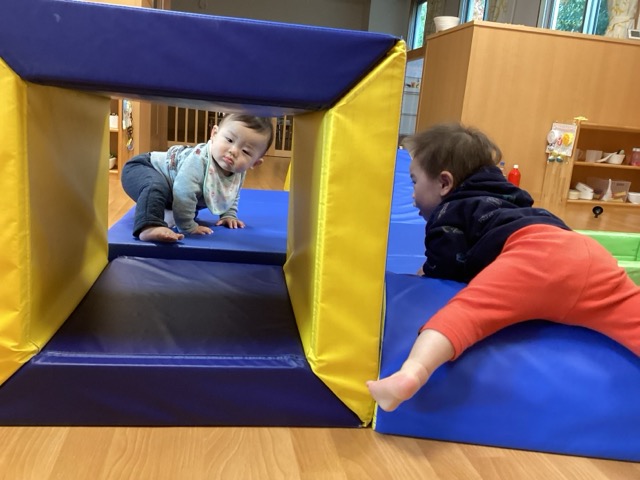 いせ虹こども園で遊ぶの楽しいな！