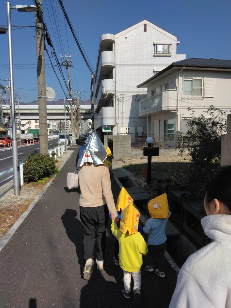 避難訓練をしました！